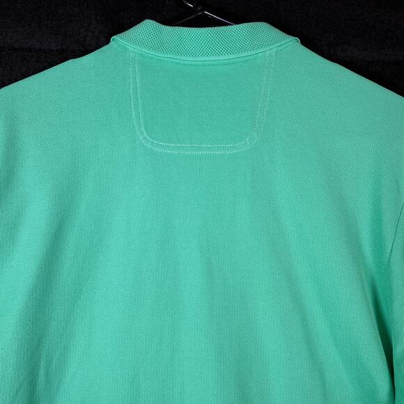 Tommy Bahama Mens Shirt Green Polo Short Sleeve Pima Cotton Medium - Picture 11 of 12